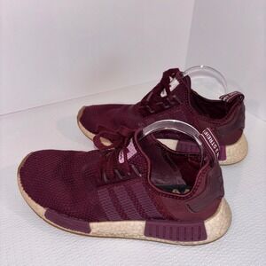 Adidas NMD R1‎ Maroon Burgundy Running Shoes Womens Size 10.5 Casual Sneakers